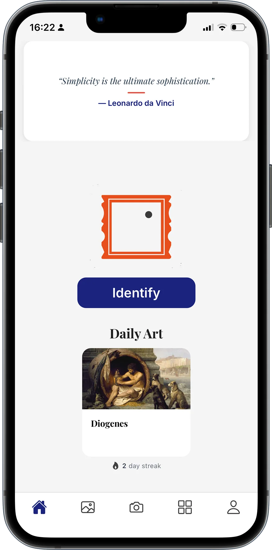 AnyArt home screen
